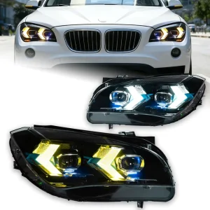 For X1 Headlight Assembly E84 Modified Arrow G05 Model 12V LED 50W Daytime Running Light Lens