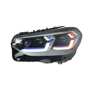 For X3 G08 High Quality Headlight Assembly Modified New Blue Eyebrow LED Lens Daytime Running Light 12V 6 Month