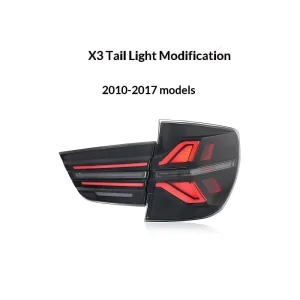 For X3 Tail Light Assemblies F25 Retrofit G45 Style Dynamic LED Daytime Running Lights Flowing Turn Signals 5600 Lumens