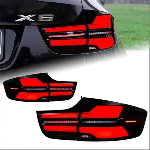 For X6 E71 Tail Light Assembly Modified LED 30W Standard Fitment Rear Running Lights Flowing Turn Signals OE