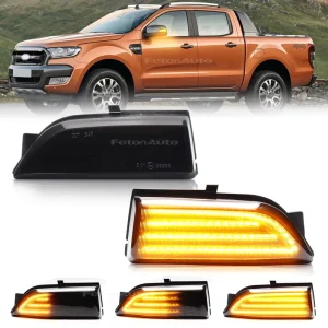 Ford Everest Ranger T6 Raptor Wildtrak LED Dynamic Turn Signal Side Mirror Sequential Blinker Indicator Light