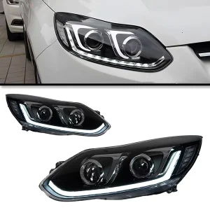 Ford Focus 3 Headlights Led Headlight Assembly Projector Lens Sequential Turn Signal Headlamp