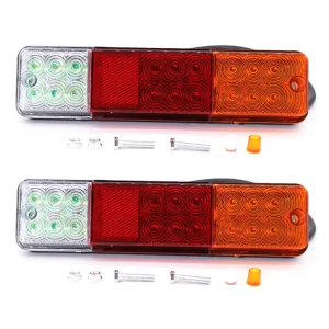 Forklift Multi function LED Tail Lamp 14inch Auxiliary Backup Rear Light for Truck Trailer Lorry