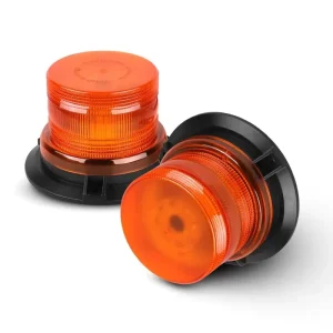 Forklift Warning Light School Bus Leading Traffic Signal Construction Flashing Yellow 24W LED 960LM 10-110V 3 Modes PC Material