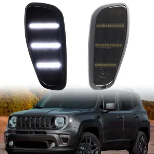Front Bumper LED Side Marker Indicator Lights for Jeep Renegade BU Trailhawk SUV Sport Latitude Blinker Reflector Lamps
