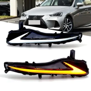 Front Bumper Modified Car DRL for Lexus IS 250 300 Tail Lamp Led Daytime Running Light Auto Accessory Assembly