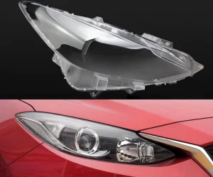 Front Car Headlamp Case Headlight Cover Head Light Lens Caps Lampshade Shell for Mazda 3 Axela