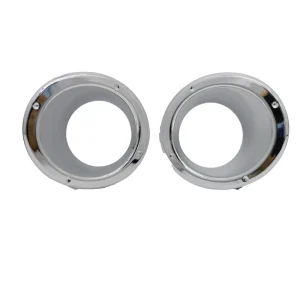 Front Fog LightS Cover for Nissan Patrol Y61 Bumper Lamp Foglight Hole Grilles Bezel Frame Chrome Trim