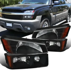 Front Headlight for Chevrolet Avalanche 1500 2500 Headlight Assembly Kit Lamp