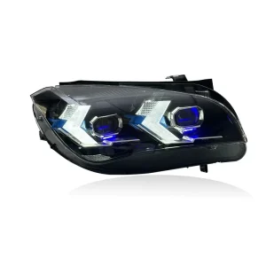 Full LED Arrow Dual Mode DRL Headlight Assembly Old To New Upgrade Head Lamp For BMW X1 E84 Plug And Play Car Mod Part
