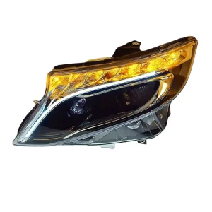 Full LED Front Head Lamp Kit Dynamic DRL Streamer Turn Signal Upgrade Headlights for Mercedes Benz Vito W447