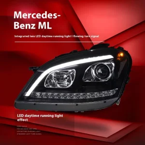 Full LED Headlights for Mercedes Benz W164 ML280 ML320 ML350 ML500 Modified Front Daytime Running Lamp Body Kit
