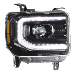 Full LED Projector Car Headlight Front Lamp for GMC SIERRA 1500 W Bulb OE Replacement Headlamp GM2502459 84046788