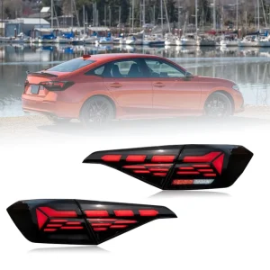 Full LED Rear Tail Lamp for Honda 11th Gen Civic FE Sedan Dynamic Start up Animation Tail Lights