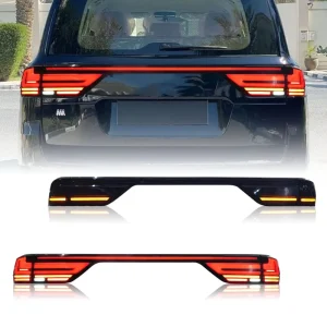Full LED Tail Lamp Tail Light for Toyota Land Cruiser LC300 Dynamic Red Spoiler Bumper Accessories