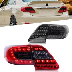 Full LED Tail Lamps Assembly for Toyota Corolla Turn Signal Brake Rear Lights DRL Plug n Play Tail Lamps