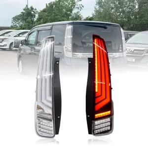 Full LED Tail Light Assembly for Toyota Voxy Noah Esquire 80 Series Rear Lamp with Sequential Turn Signal DRL