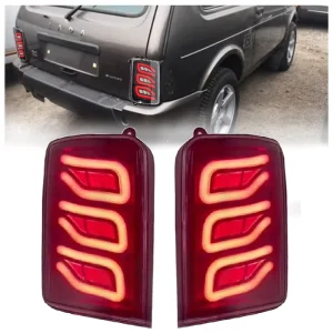 Full LED Tail Lights Assembly Fit for Lada Niva Taillights Brake Turn Signal Rear Tail Lamp Auto Car Accessories
