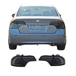 Full LED Tail Lights Fit for Honda Civic Sedan Start up Animation