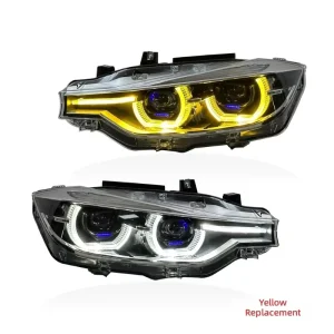 Full LED Upgrade Headlight High Low Turn Signal Daytime Running Car Lamp Yellow White LED 13-18 For BMW 3series F30 F35