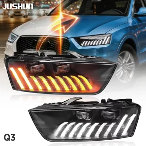 Full Led Dynamic Sequential Headlight Headlamp Plug and Play Assembly for Audi Q3