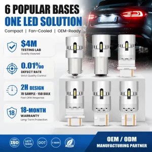 G View GSC TP 3156 CSP LED Bulb White 6500K Canbus Error Free Backup Reverse Light IP65 Waterproof 2000LM Car OEM