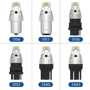 G View New Led Car Light Turn Signal Light Canbus Error Free No Hyper Flash 12 24v Aviation Aluminum 1500 LM
