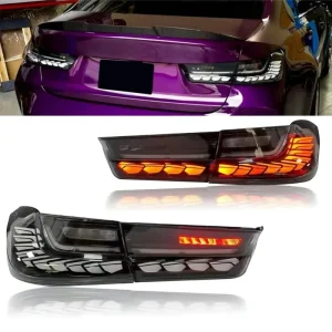 G20 Taillights G28 Upgrade Clear 3 Series GTS LED Car Tail Lamp M3 Rear Lights 320i 325i 330i DRL Dragon Scale for BMW
