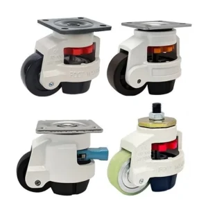 GD 80 Nylon Castor Wheel Heavy Duty Industrial Leveling Casters Adjustable 500kg Load Capacity Swivel Caster Wheels