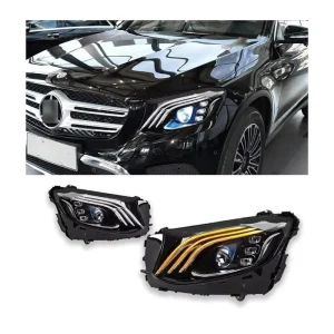 GLC W253 Upgrade Headlights LED for Benz GLC300 GLC350 Dynamic Signal Head Lamp Projector Lens Accessories Modified