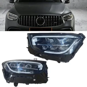GLC W253 Upgrade Headlights LED for Benz GLC300 GLC350 X253 Head Lamp Projector Lens Accessories Modified Old to New