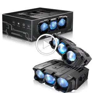 GM01 200W Grille LED Light Cover Car Front Headlight Motorcycle ATV Projector 3 Len Fog Light Off road 9V for Spotlight