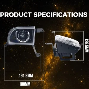 GOODZOOM 3 Color LED Projector Fog Lights 10 50V HD Lens LED Fog Lamps with Specific Mount Brackets Car Auxiliary Driving Lights