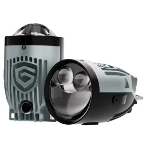 GPNE 62W Double Laser LED Driving Fog Lights Crystal White Bi LED Projector Lens for Cars & Motorcycles