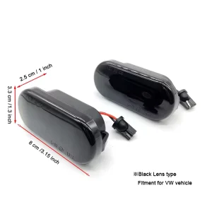 GT Parts High Intensity 12V LED Dynamic Turn Signal Light OE 4M5A13K309AA for VW Bora Golf3 Lupo Polo