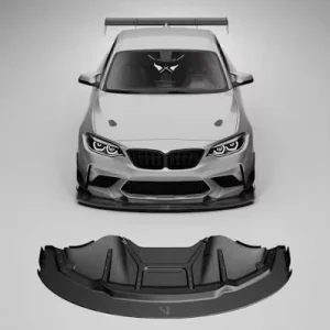 GT4 Carbon Fiber Front Bumper Lip Splitter Front Lip for BMW 2 Series F87 M2C GT4