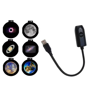Galaxy Projector Portable Small Car Interior LED Replaceable Projector Light with USB Sleep Aid Home Ambient Starlight Light