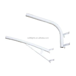 Galvanized Steel Lamp Post Brackets for Street Light Poles Mounting Durable Warranty