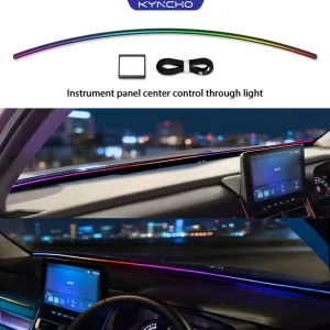 General Car Interior LED Ambient Light Central Control Soundproof Atmosphere Lamp Highlight Light Strip Ultra easy Installation