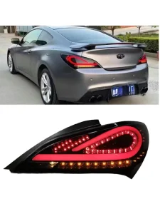 Genesis WH057 12V LED Taillights Modified Driving Lights Brake Lights Streamer Turn Signal Assembly Red Amber