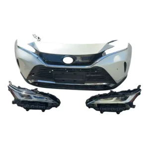 Genuine Used Front Bumper Assembly W Headlight Radiator for Toyota Harrier Auto Body Spare Parts