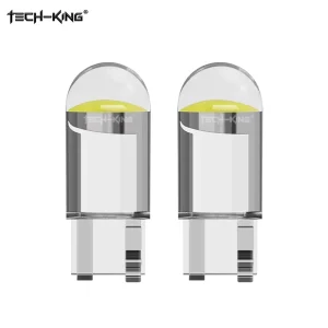 Glass High Bright Original COB T10 W5W 194 168 LED Car Bulb Green Red Blue Amber License Plate Lamp 12V Dome Light Crystal Lamp