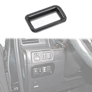 Gloss Black Carbon Fiber Matte Black Light Switch Overlays for Toyota 4Runner Interior Trim Cover