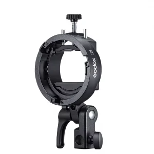 Godox S3 Aluminum Alloy Bowens Mount Flash S Type Holder Bracket Stand for V1 V860II AD200 AD300 Pro AD400 Video Shooting