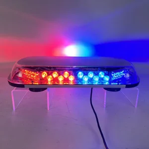 Golddeer Top Roof Mini Light Bar Blue Red Strobe Lightbar For Emergency Vehicle TBD0696 4C4T