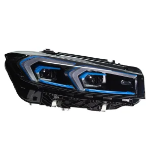 Golden Angel Eyes LED Projector Headlight Assembly 12V for 3 Series G20/G28 DRL Turn Signal Plug Play Auto