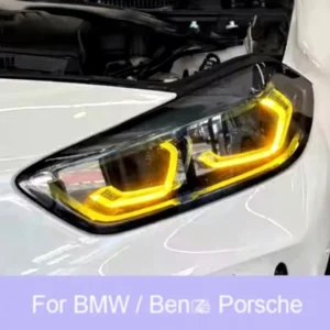 黄色日间行车灯 Golden Eye 55W 12V LED RGB 模块 DRL 直插式 适用于 1 系列 2 系列 F40 F44