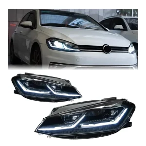 Golf 7.5 MK7.5 DRL LED Upgrade Headlight Turn Signal Head Lamp Modified Assembly Signal Auto Accessories for VW