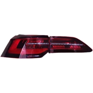 Golf 8 LED Rear Tail Light Assembly IQ Flowing Turn Signal Low Raised High Tail Clear Red Lens 12V