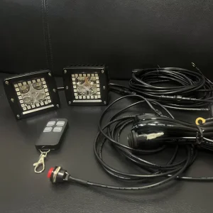 Greenshuo Customized 3 Inch RGB Work Light 4×4 Led Pod Truck 4WD Offroad Spotlight Car Led Work Light 12V Strobe Light